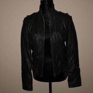Faux leather jacket